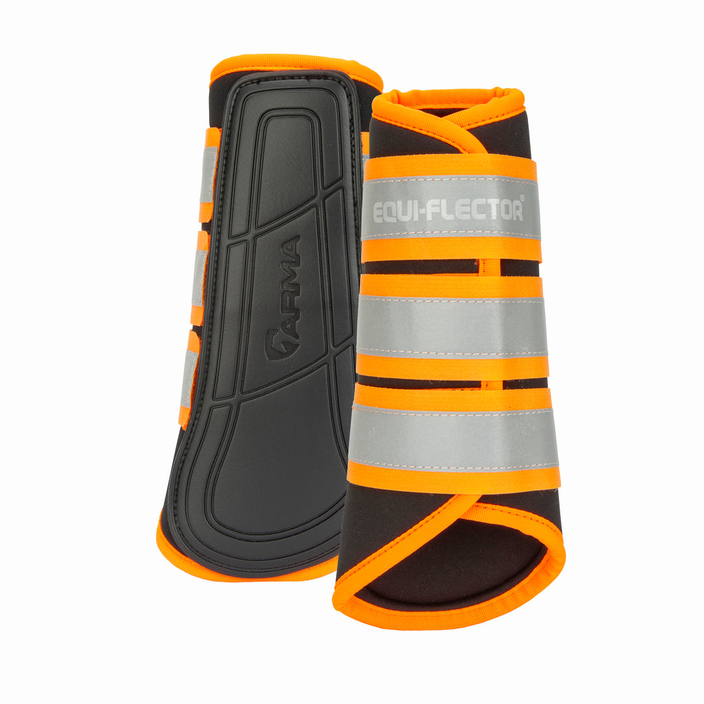 ARMA EQUI-FLECTOR Brushing Boots - Orange
