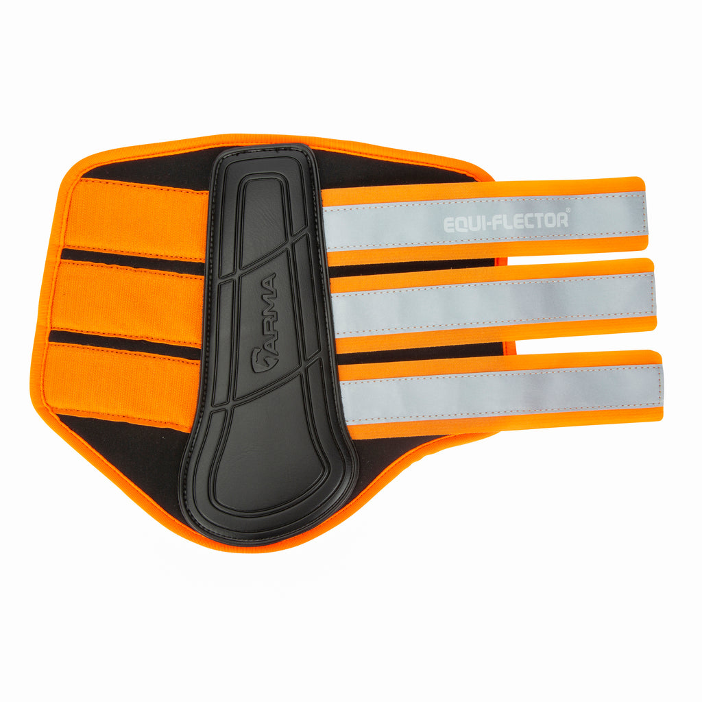 ARMA EQUI-FLECTOR Brushing Boots - Orange