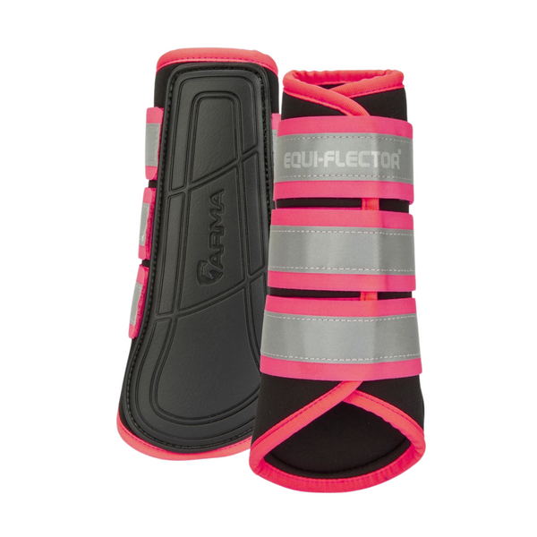 Arma Equi-Flector Brushing Boots - Pink