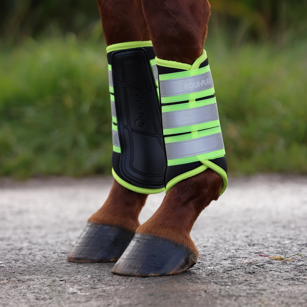 ARMA EQUI-FLECTOR Brushing Boots - Yellow