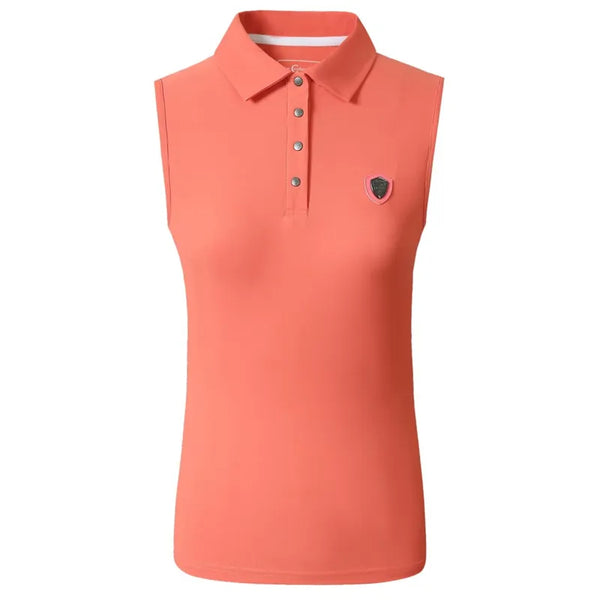 Covalliero Ladies Sleeveless Polo - Coral
