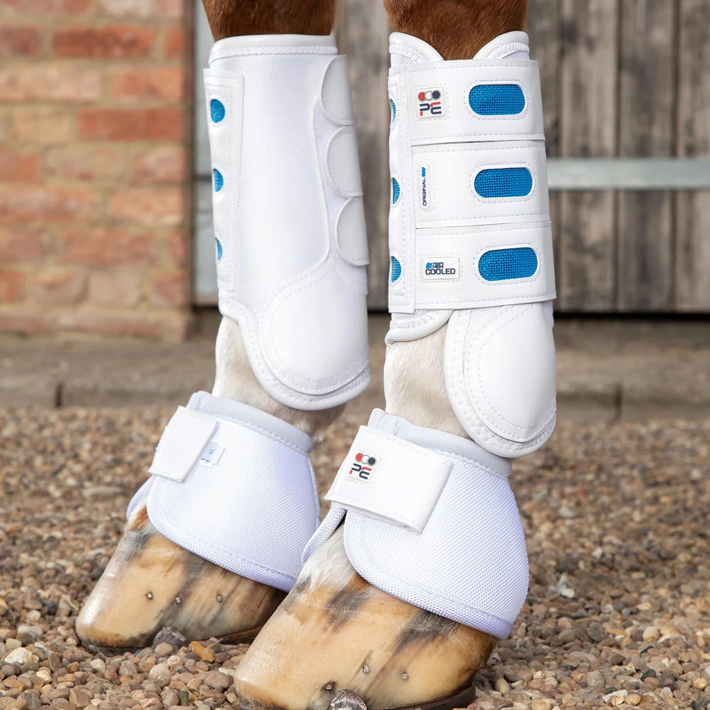 Premier Equine Air Cooled Original Eventing Boots - White