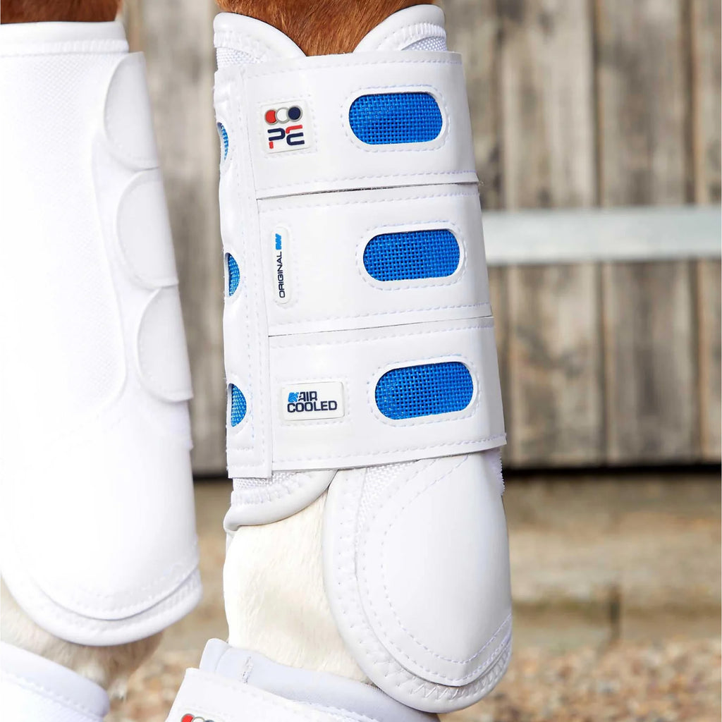 Premier Equine Air Cooled Original Eventing Boots - White