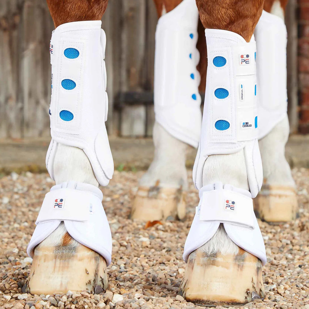 Premier Equine Air Cooled Original Eventing Boots - White