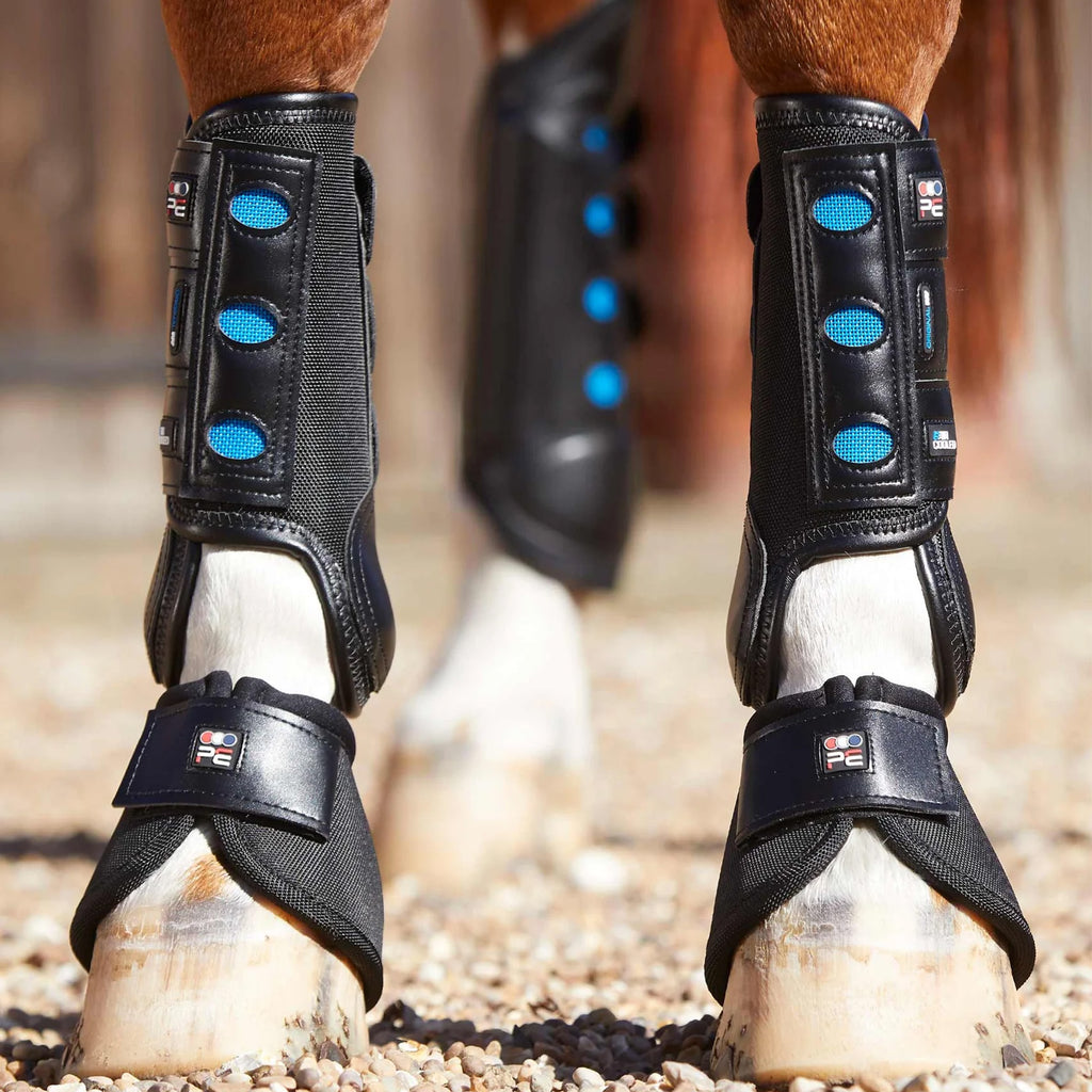 Premier Equine Air Cooled Original Eventing Boots - Black