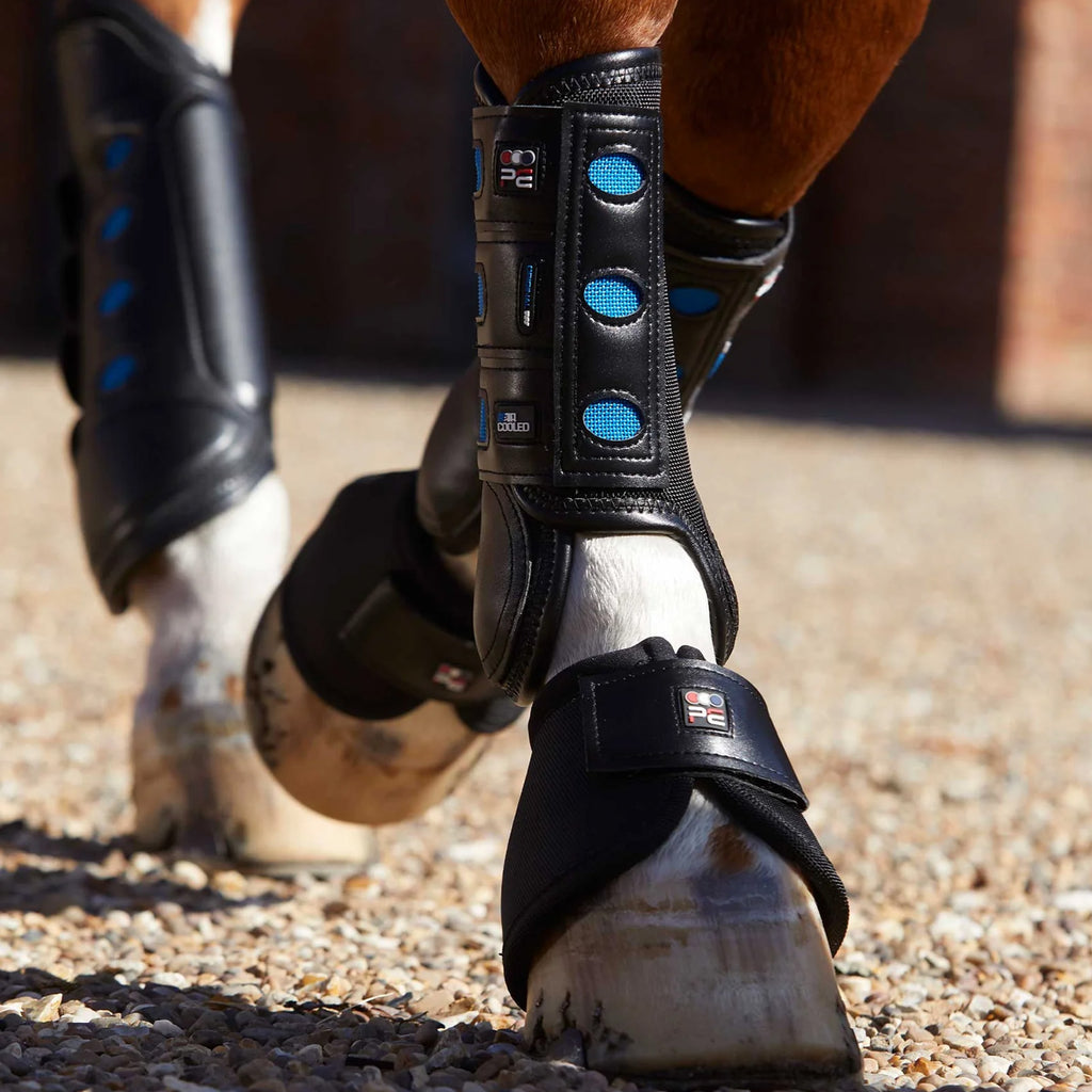 Premier Equine Air Cooled Original Eventing Boots - Black
