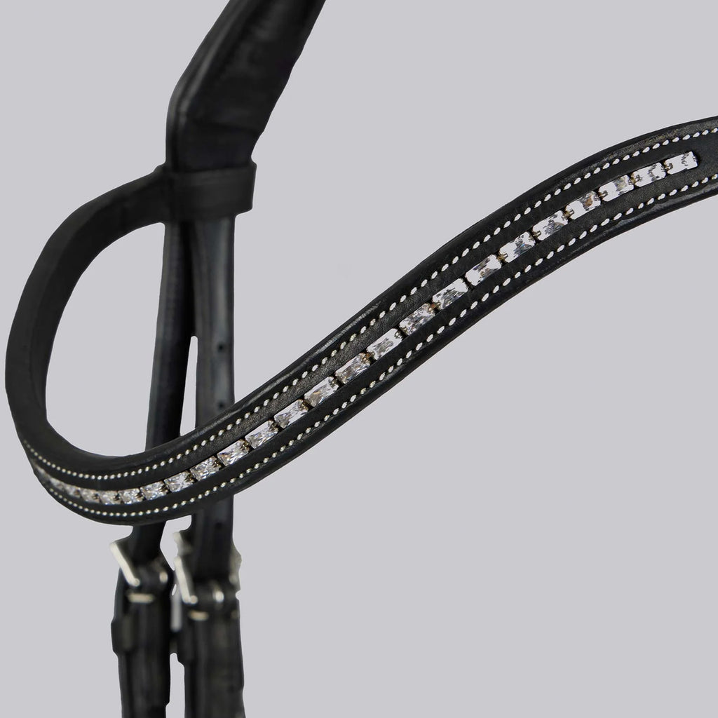 Premier Equine Veneto Anatomical Snaffle Bridle - Black
