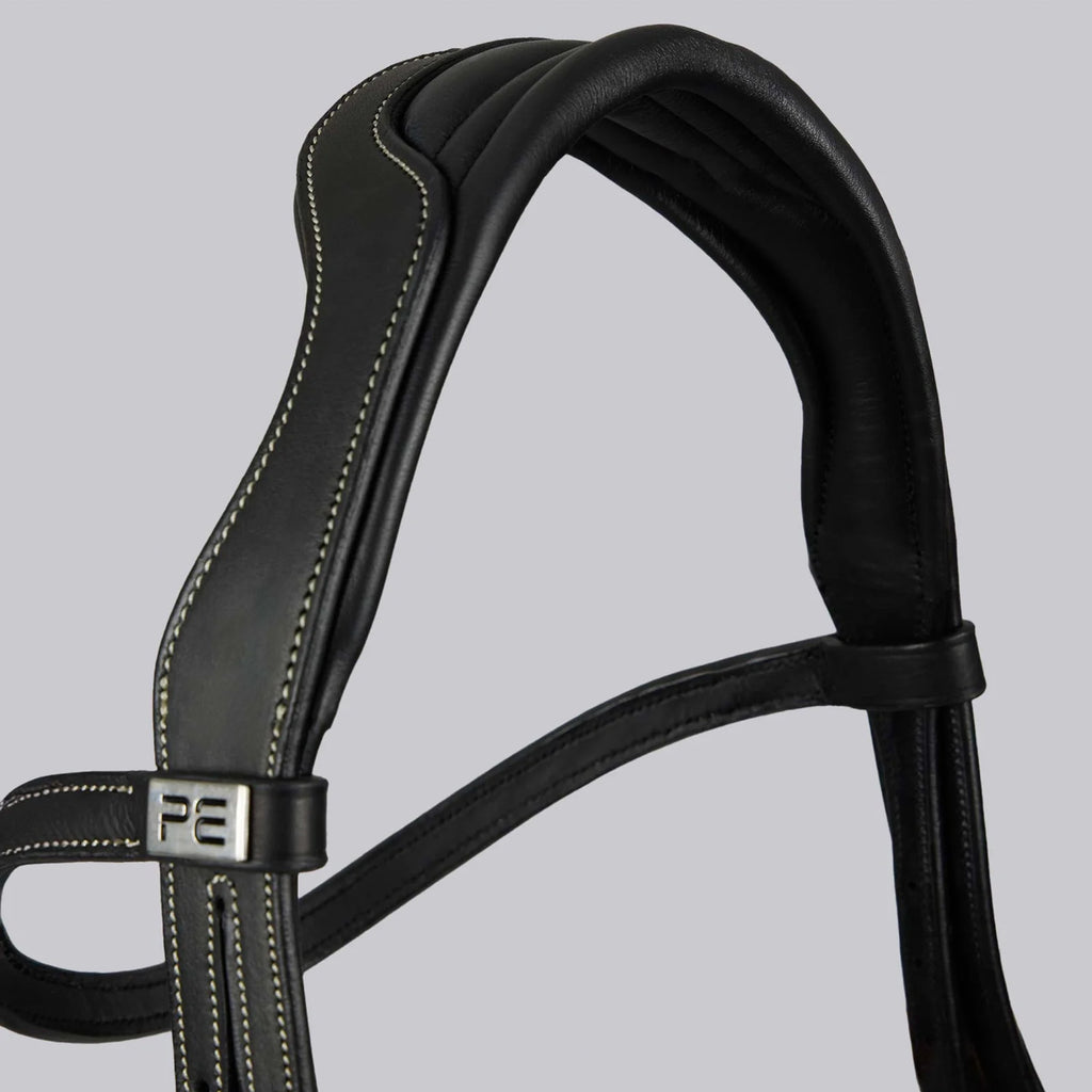 Premier Equine Veneto Anatomical Snaffle Bridle - Black