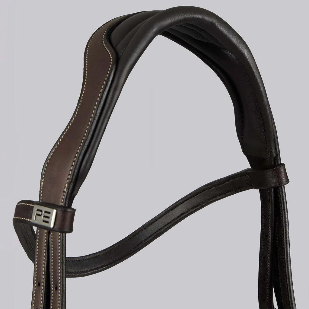 Premier Equine Veneto Anatomical Snaffle Bridle - Brown