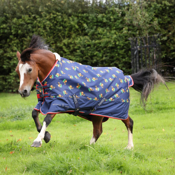 Winnie and Me Lite Turnout Rug - Navy