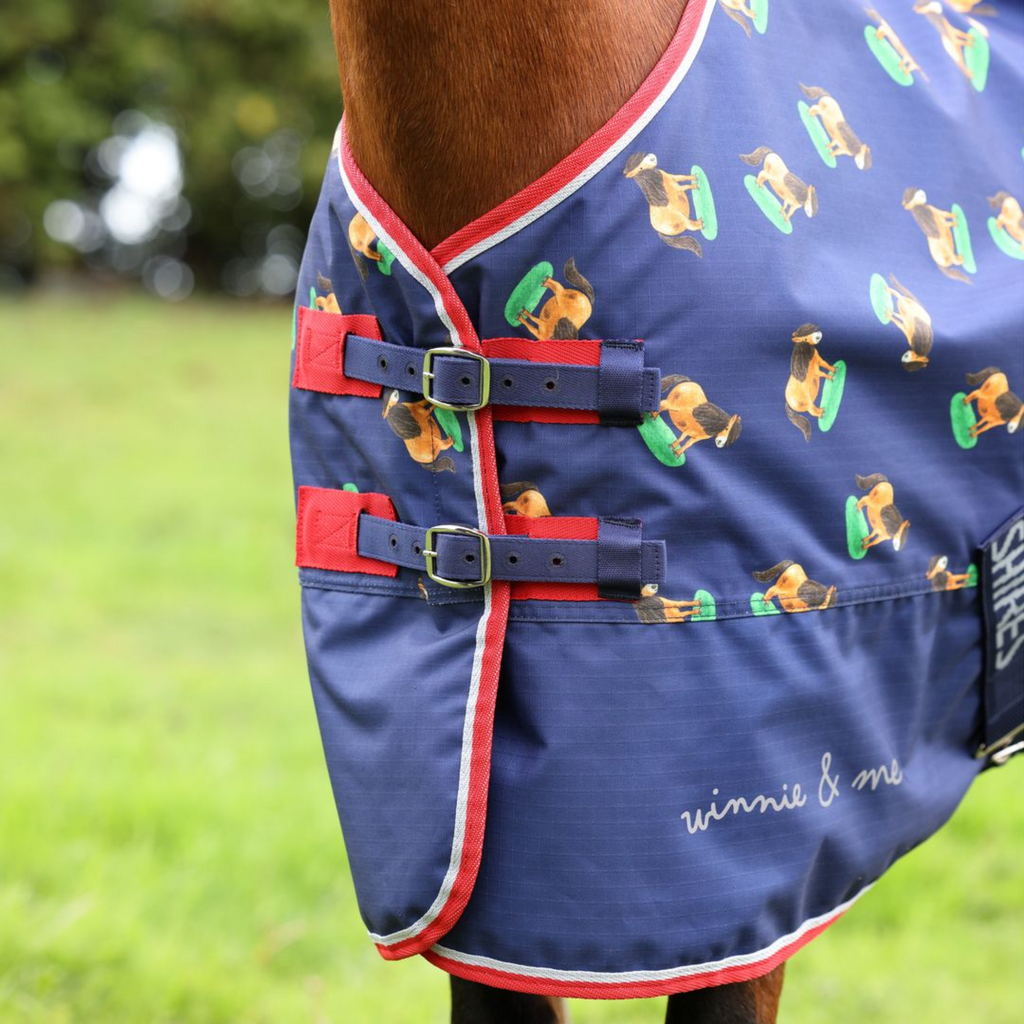 Winnie and Me Lite Turnout Rug - Navy