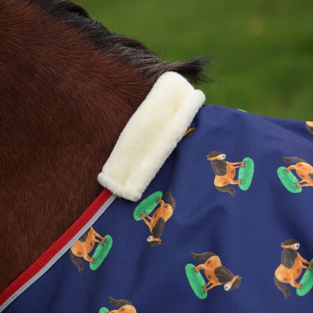 Winnie and Me Lite Turnout Rug - Navy