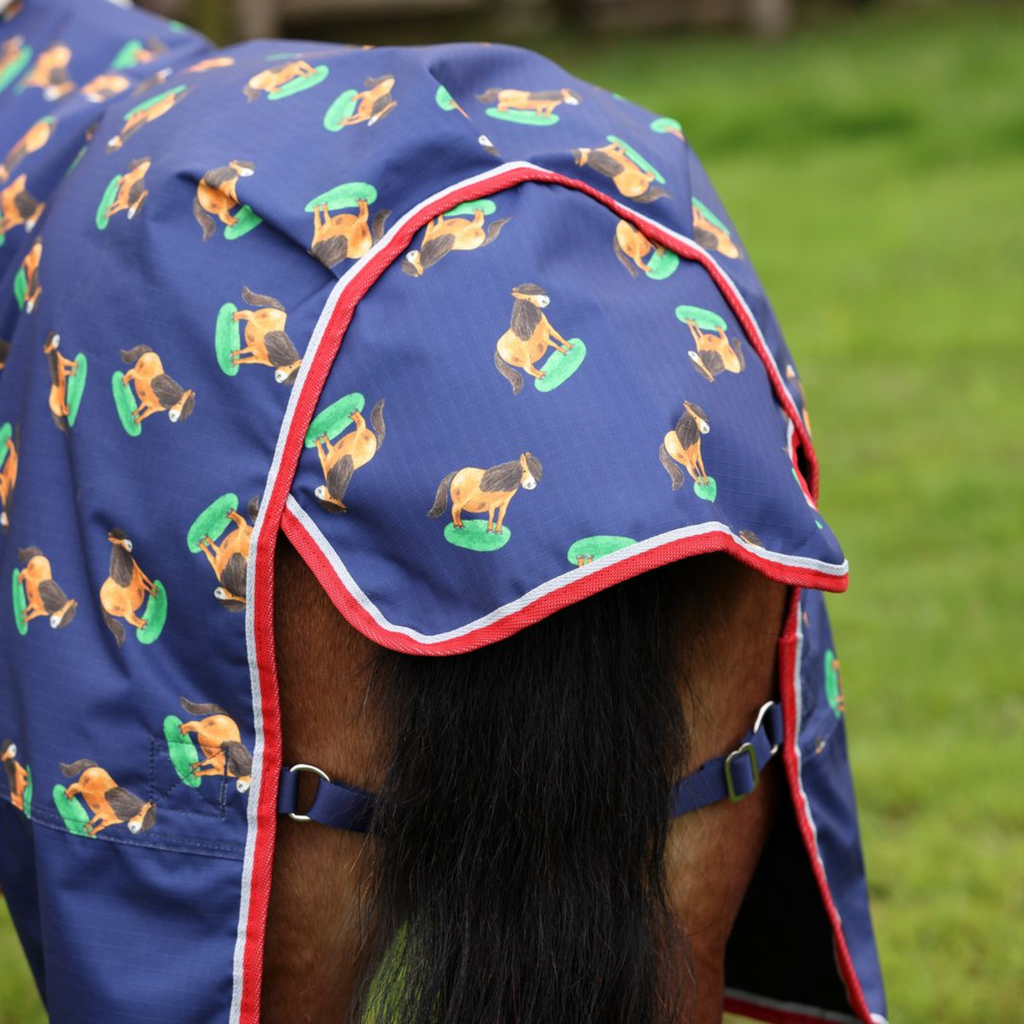 Winnie and Me Lite Turnout Rug - Navy