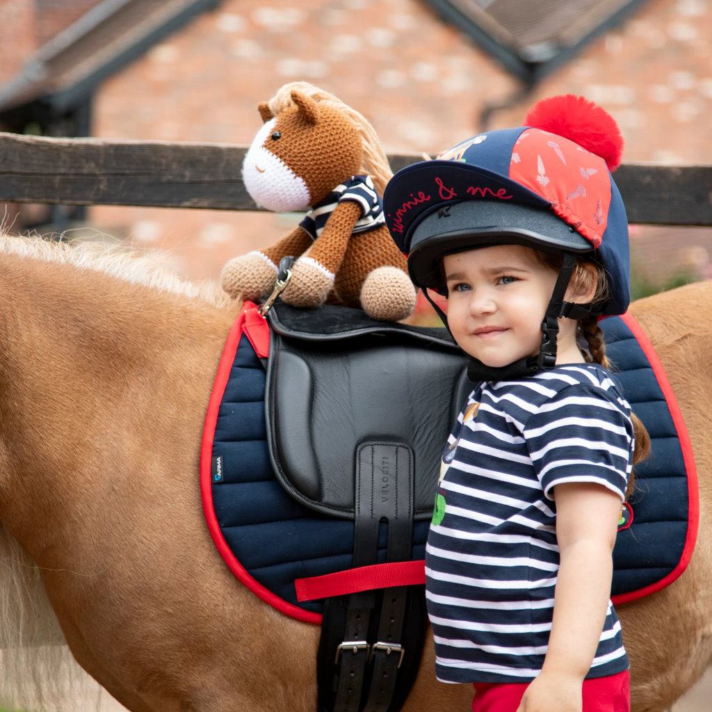 Winnie and Me Saddle Pad - Navy
