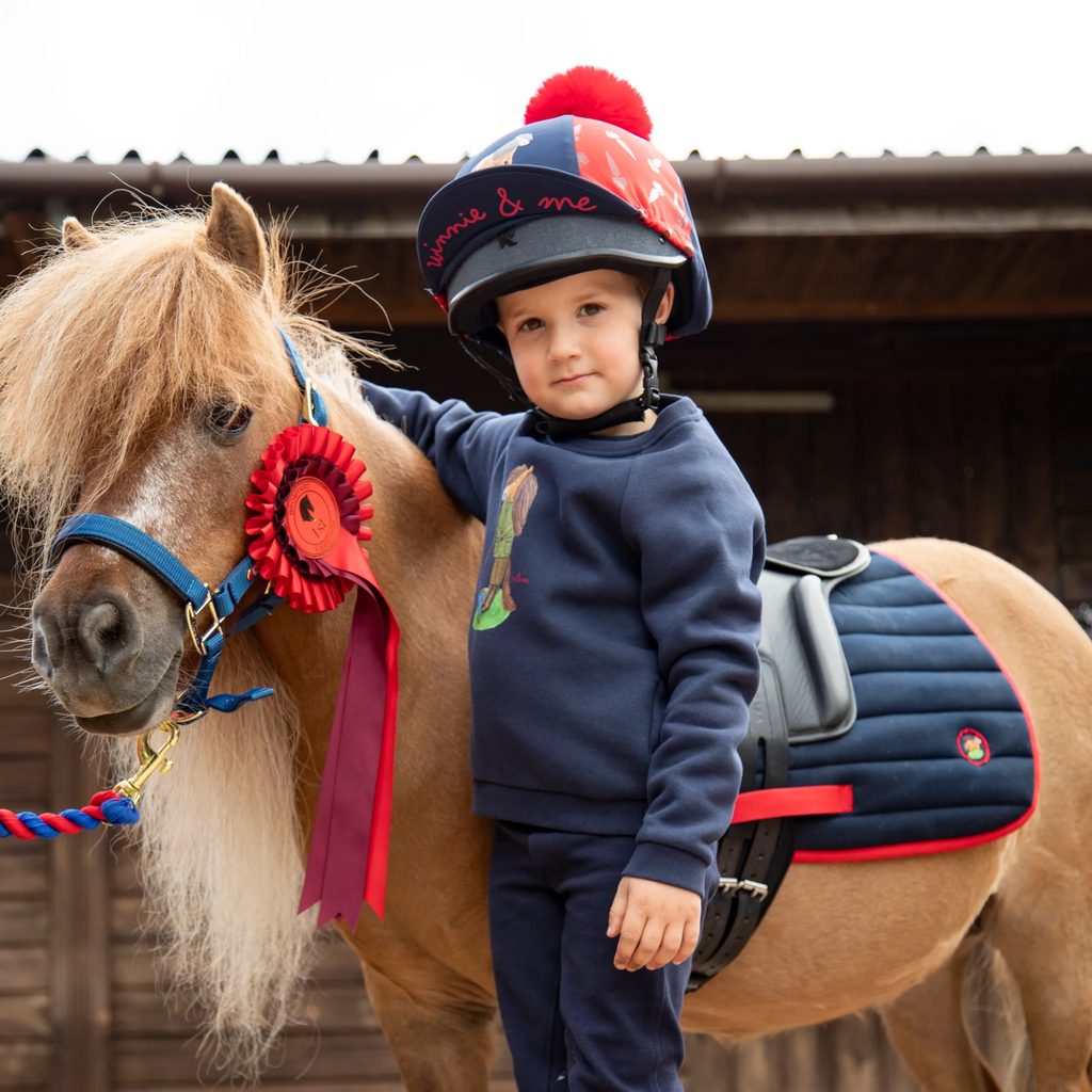 Winnie and Me Saddle Pad - Navy