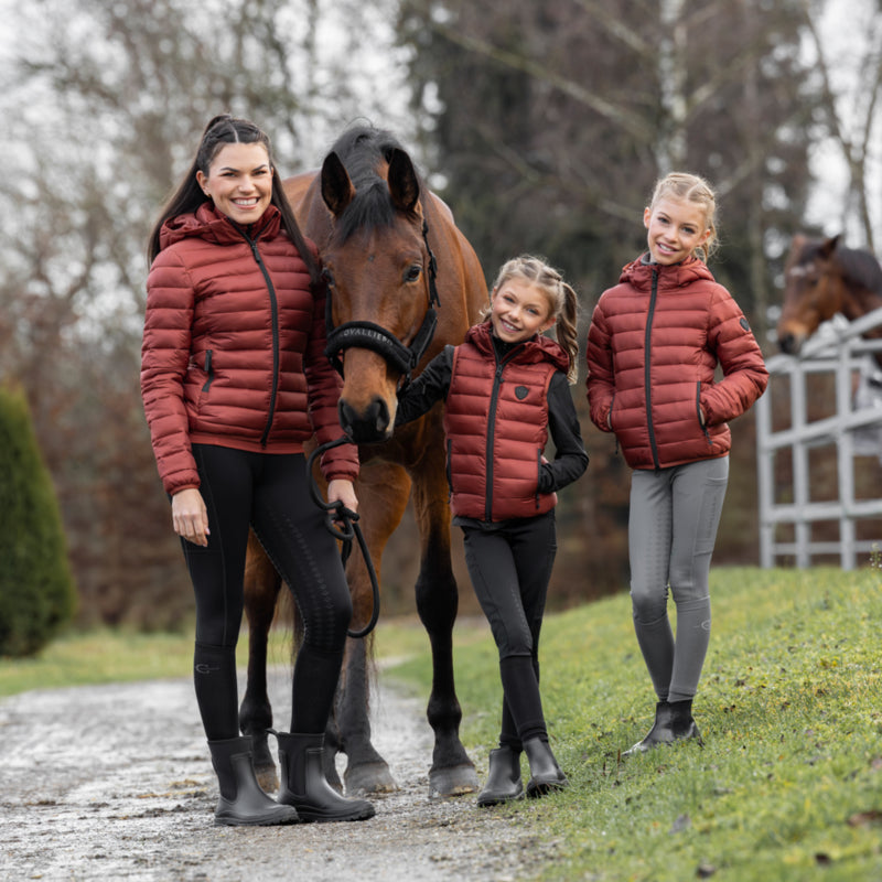 Covalliero Kids Quilted Jacket - Rust