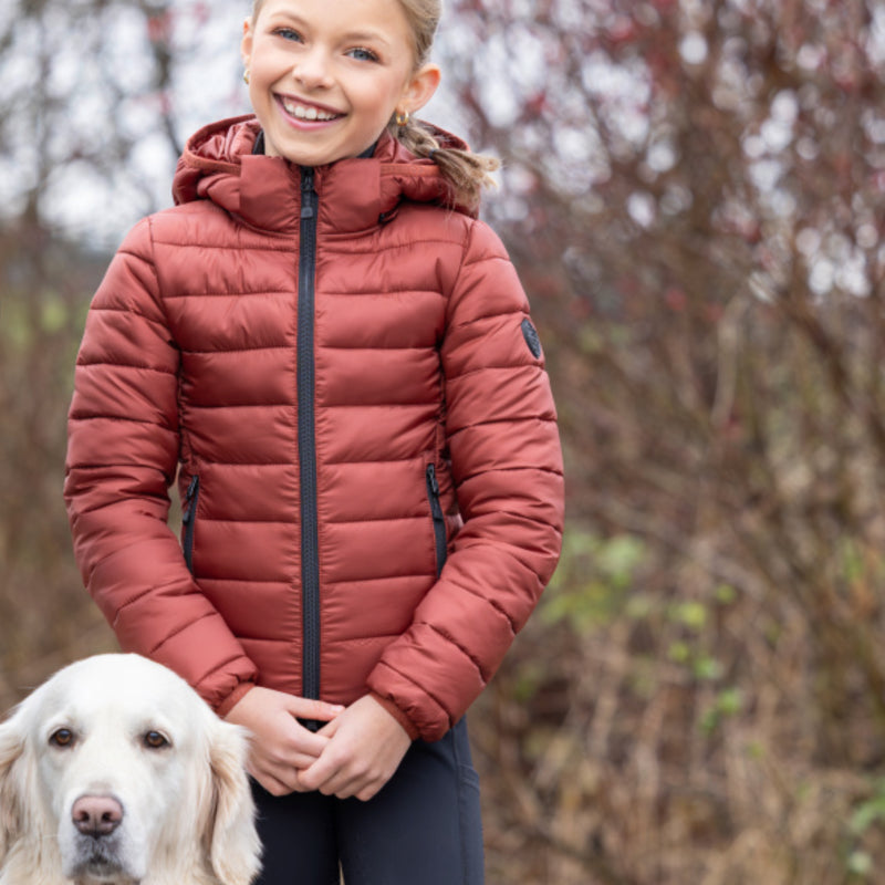 Covalliero Kids Quilted Jacket - Rust