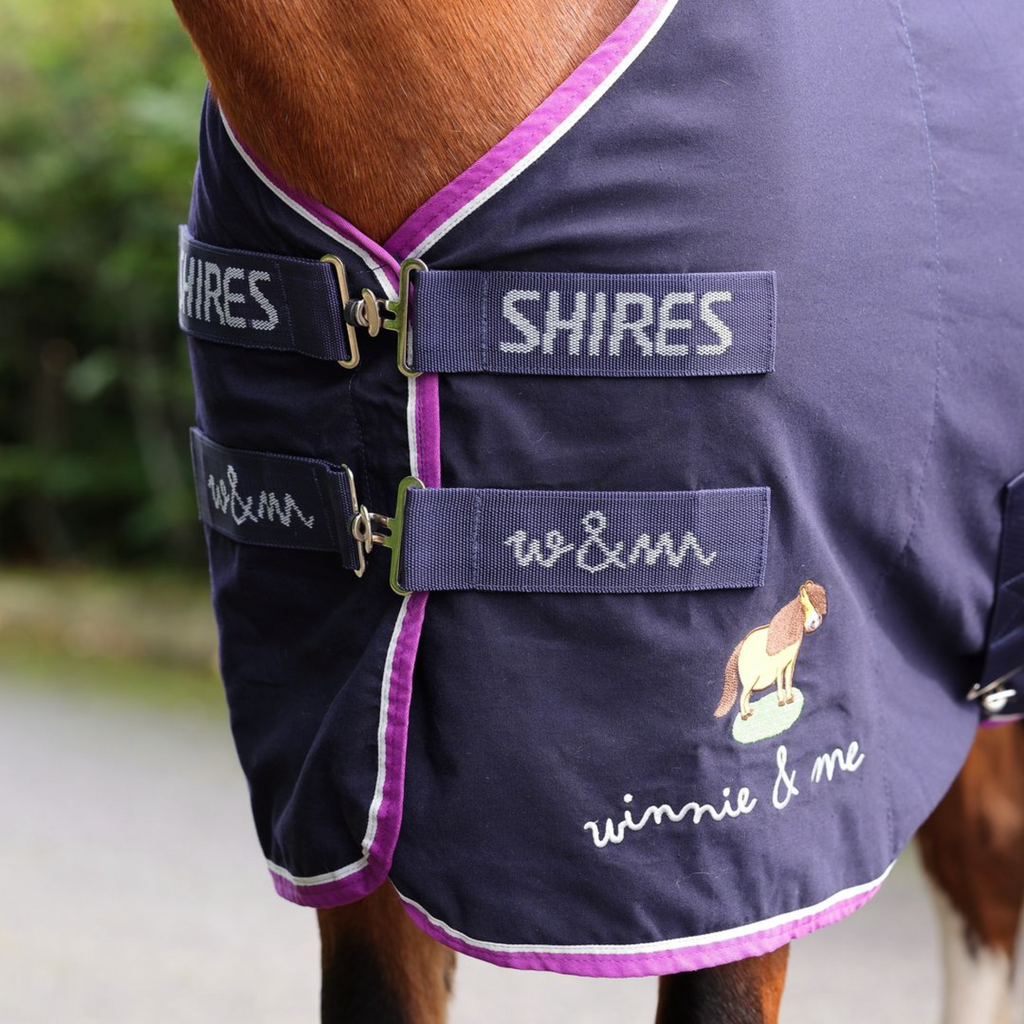 Winnie and Me Stable Sheet - Navy