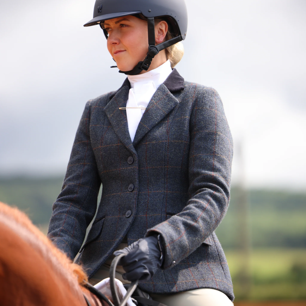 Aubrion Ladies Saratoga Jacket - Juniper Navy Check