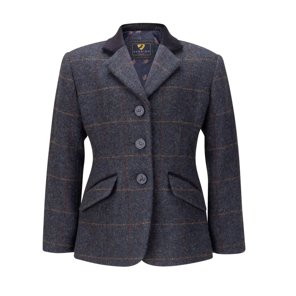 Aubrion Childs Saratoga Jacket - Juniper Navy Check