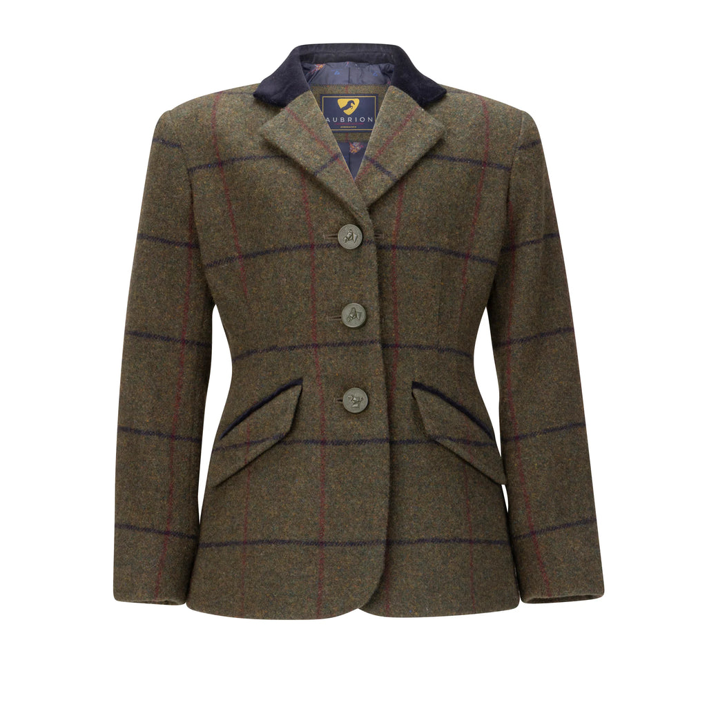 Aubrion Childs Saratoga Jacket - Spruce Green Check
