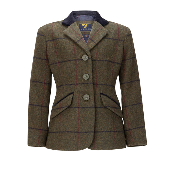 Aubrion Childs Saratoga Jacket - Spruce Green Check
