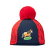 Winnie and Me Hat Silk - Navy/Red