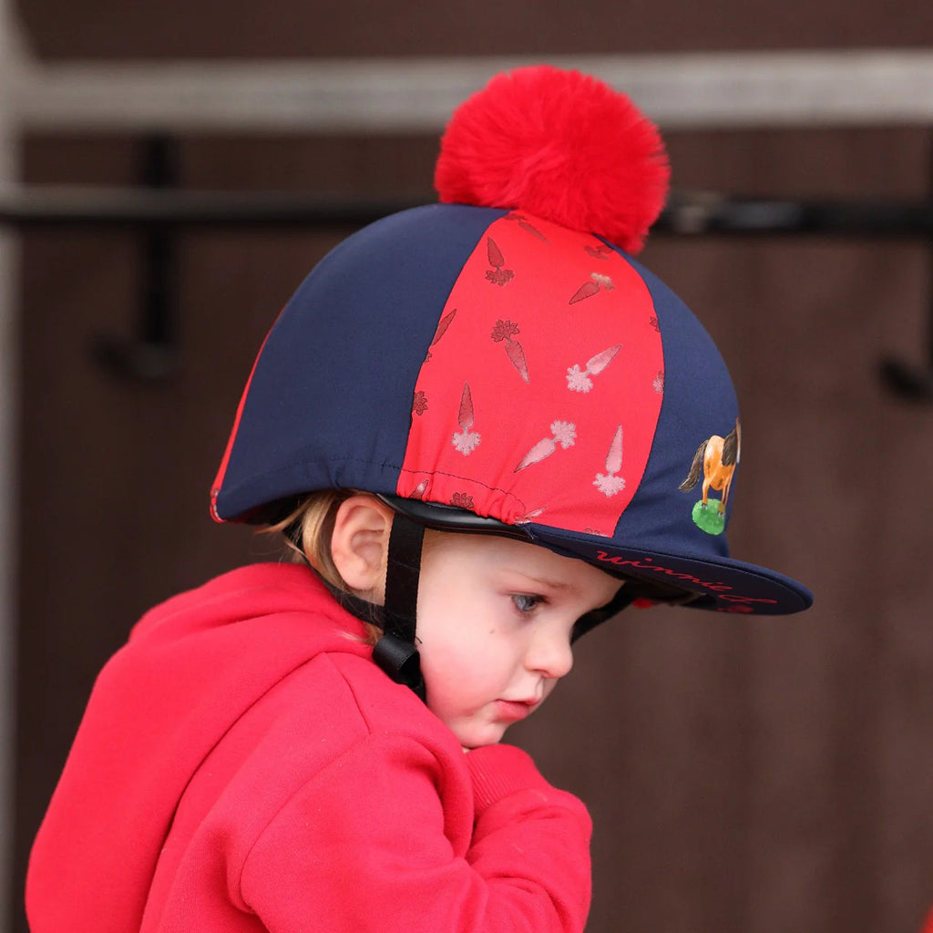 Winnie and Me Hat Silk - Navy/Red
