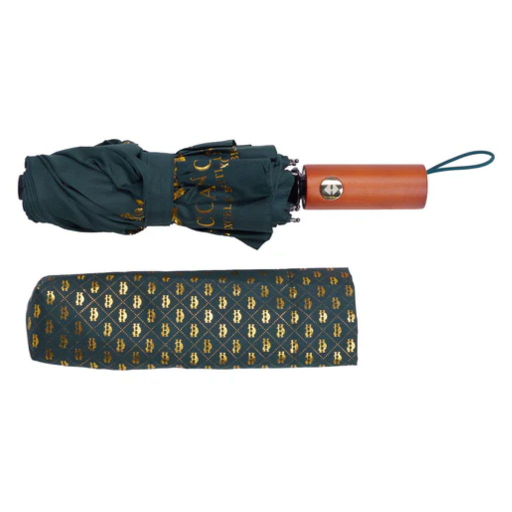 Holland Cooper Mini Umbrella - Green