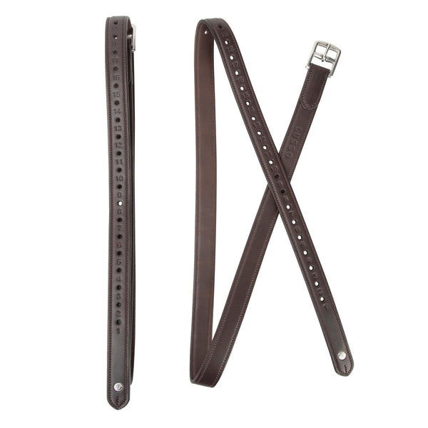 Velociti Lusso Non Stretch Stirrup Leathers - Havana