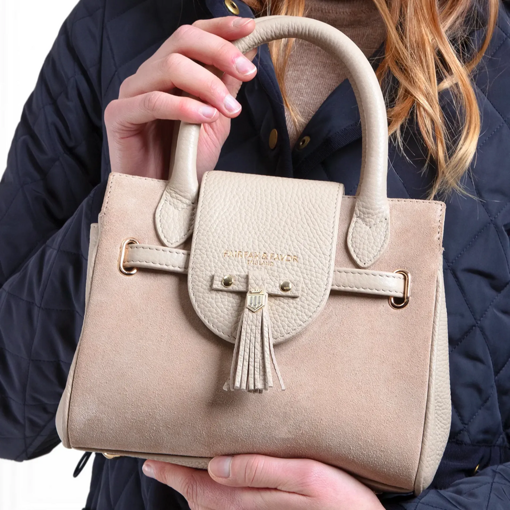 Fairfax and Favor Mini Windsor Handbag - Stone