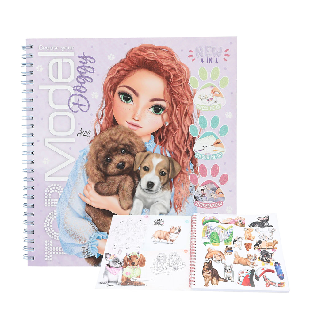 Create Your TOPModel Doggy Colouring Book