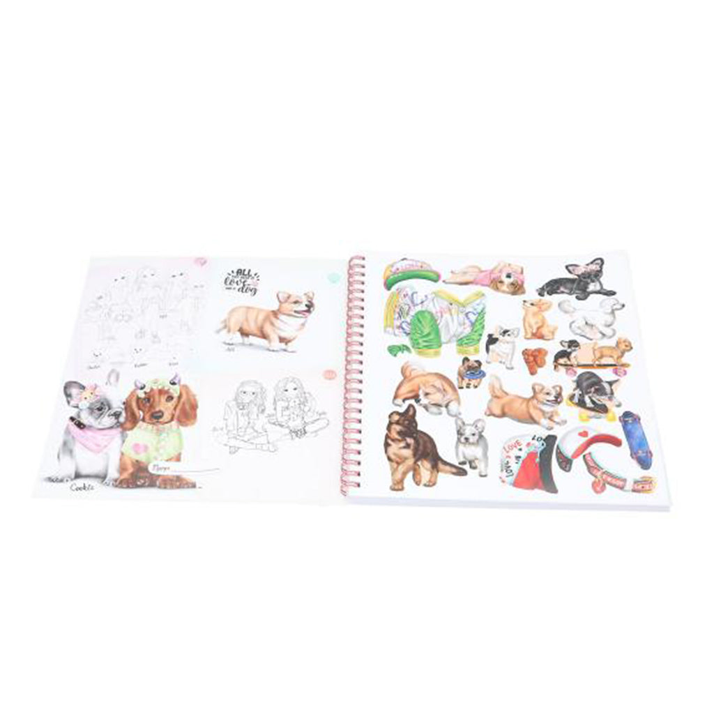 Create Your TOPModel Doggy Colouring Book
