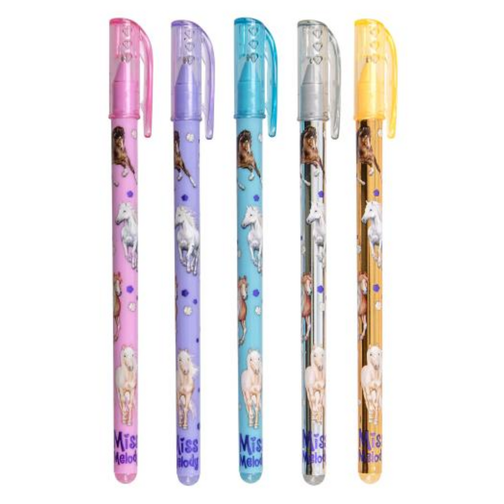 Miss Melody Glitter 5 Gel Pen Set