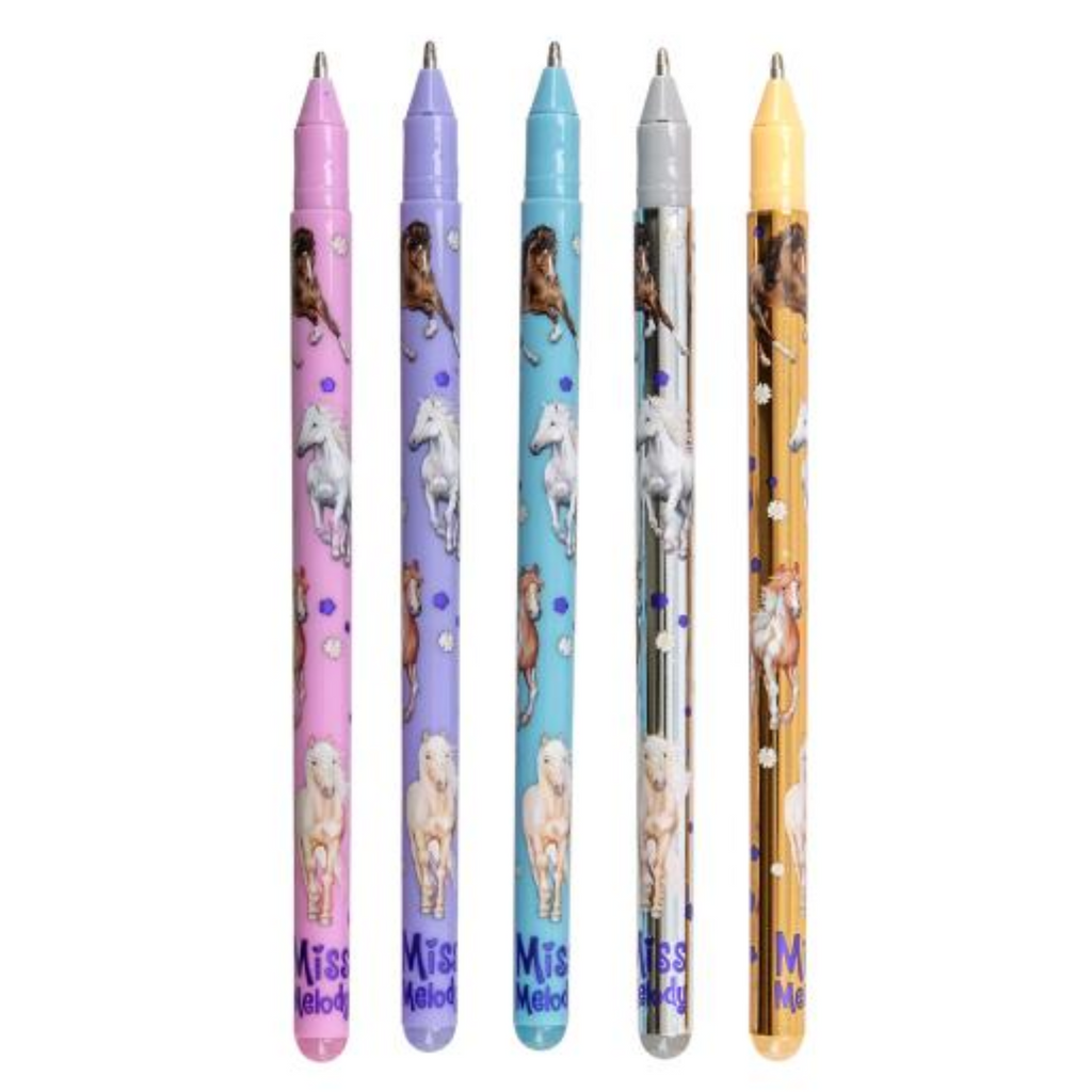 Miss Melody Glitter 5 Gel Pen Set