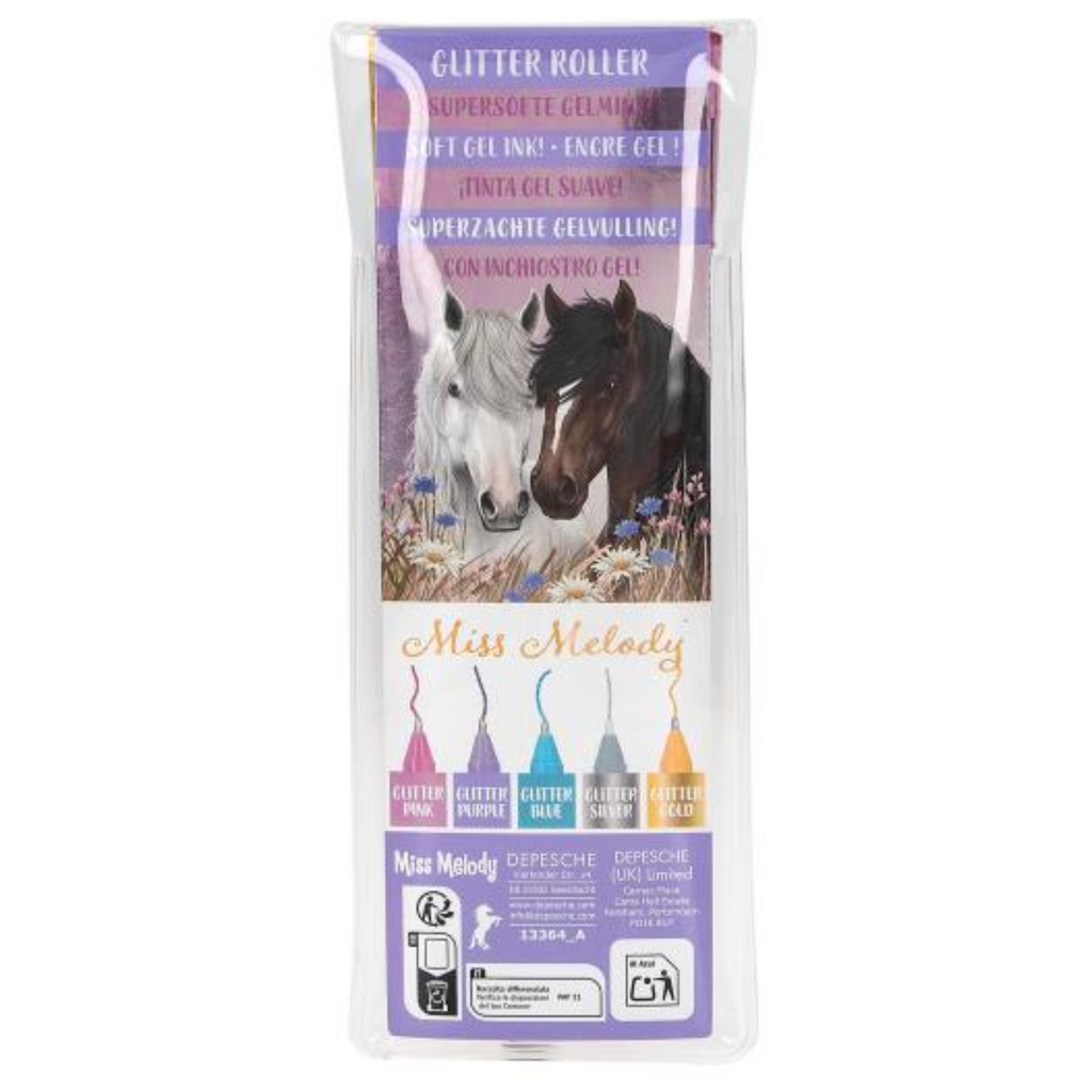Miss Melody Glitter 5 Gel Pen Set