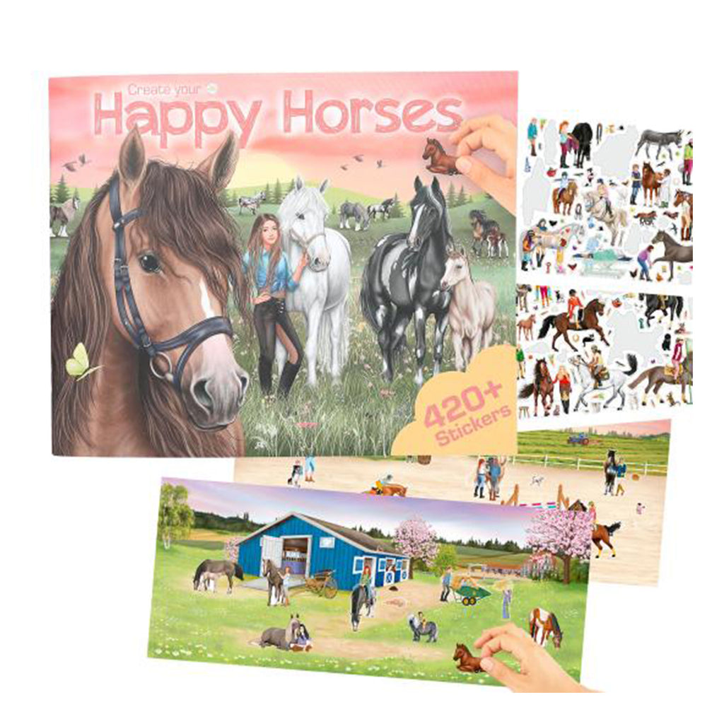 Create Your Happy Horses Colouring Book