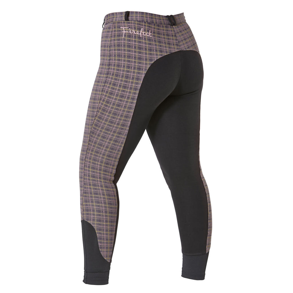Firefoot Ladies Farsley Checked Breeches - Grey Check