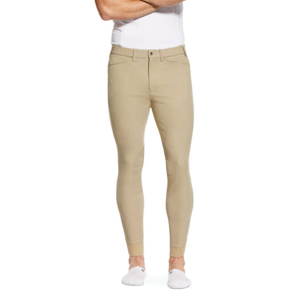 Ariat Mens Tri Factor Grip Knee Patch Breech - Tan