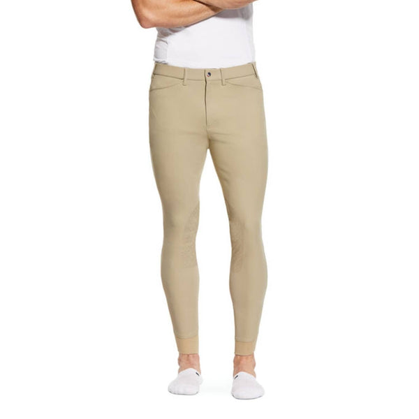 Ariat Mens Tri Factor Grip Knee Patch Breech - Tan