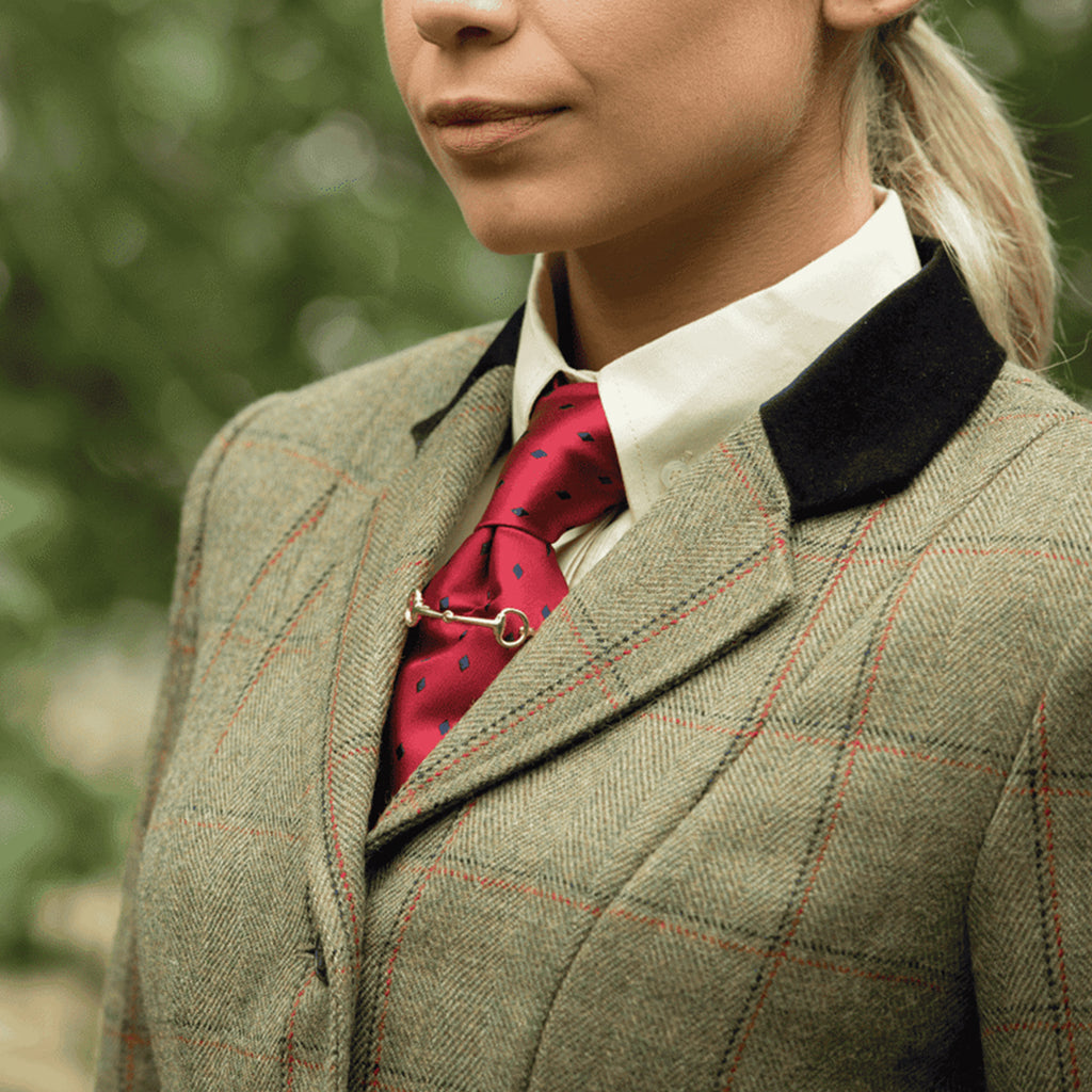 Equetech Launton Deluxe Tweed Riding Jacket - Green