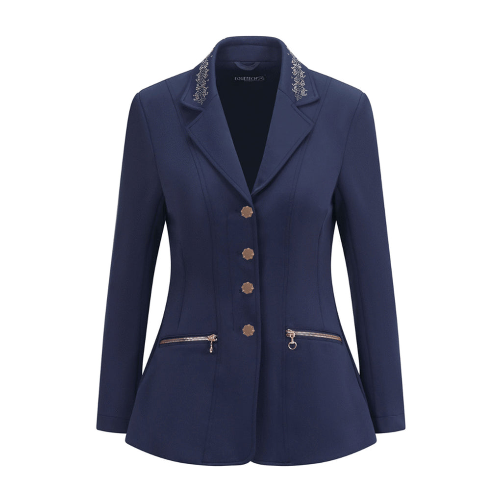 Equetech Crystal Showerproof Competition Jacket - Navy/Rose Gold