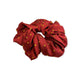 Hair Scrunchie - Pin Spot - Red/ Metallic Gold Red/Metallic one size