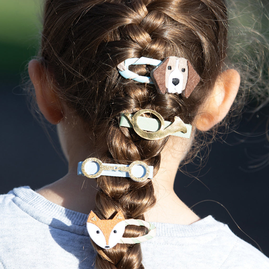 Childs Fox And Hounds Hair Clips
