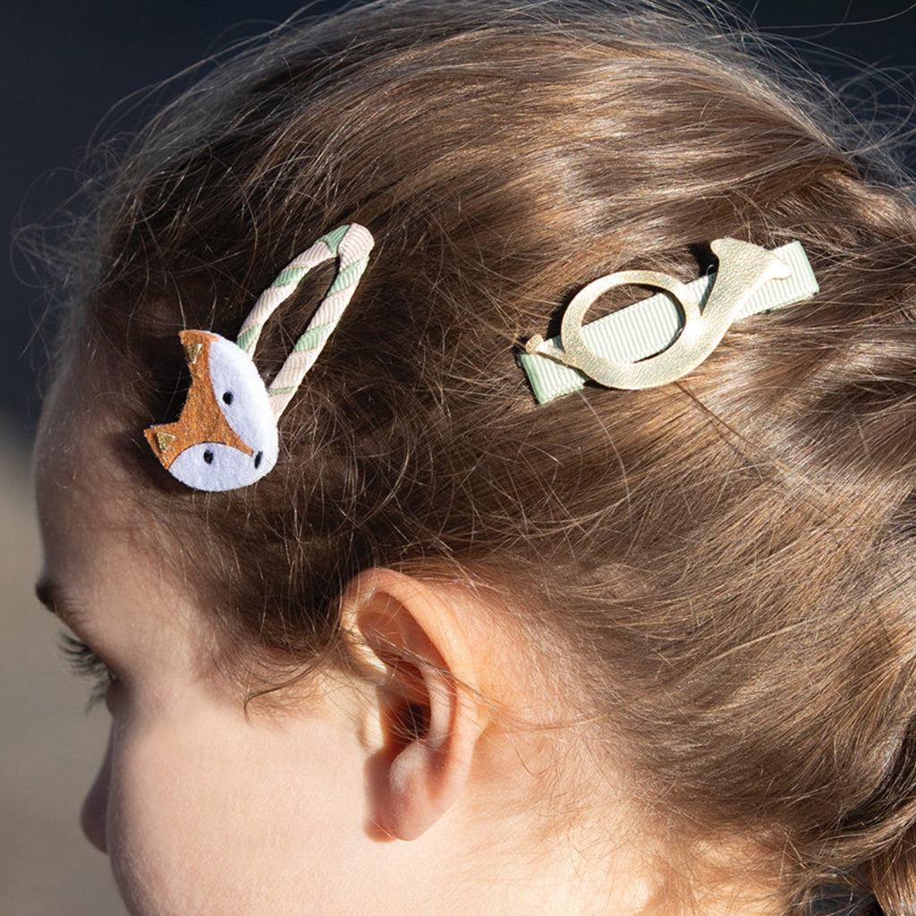 Childs Fox And Hounds Hair Clips