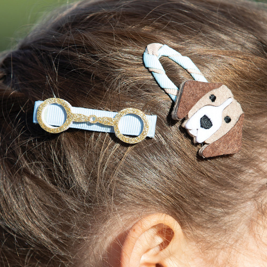 Childs Fox And Hounds Hair Clips