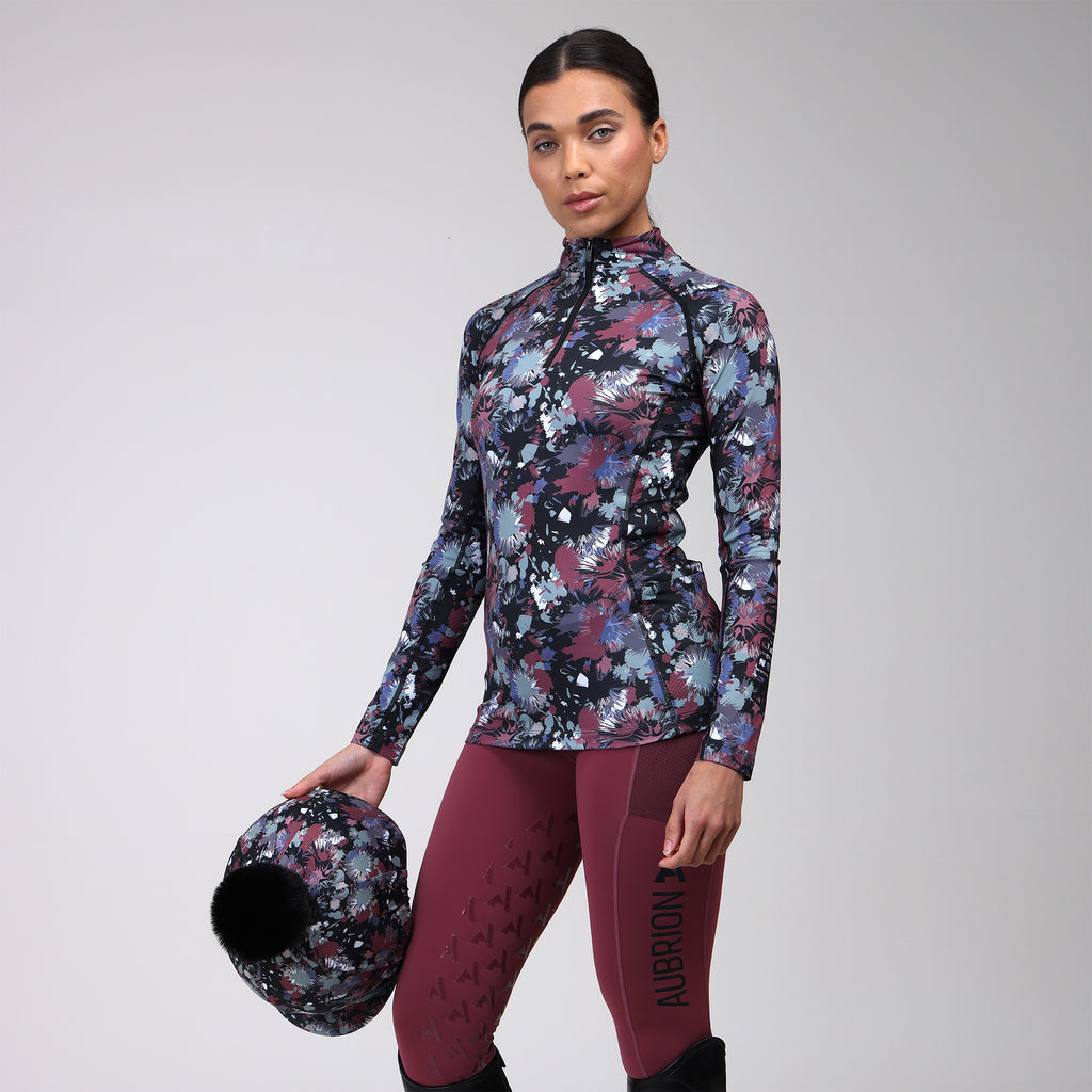 Aubrion React Long Sleeve Base Layer - Abstract