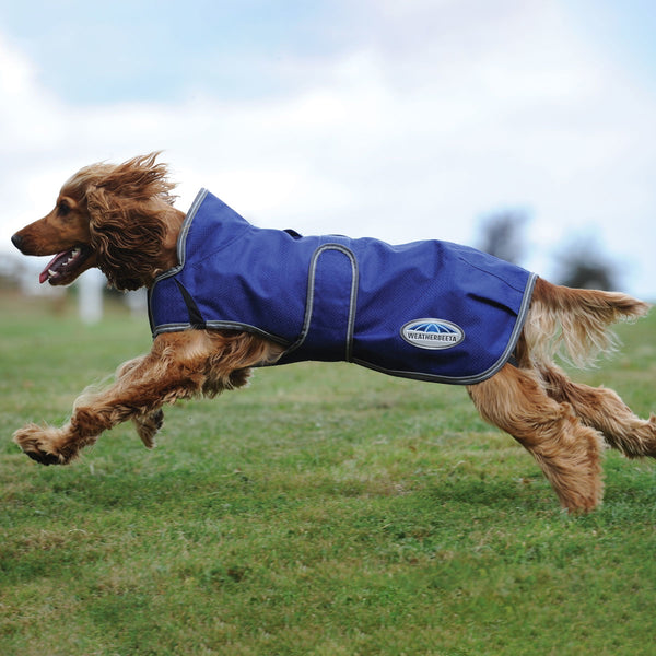 WeatherBeeta ComFiTec Premier Free Duo Deluxe Dog Coat - Dark Blue
