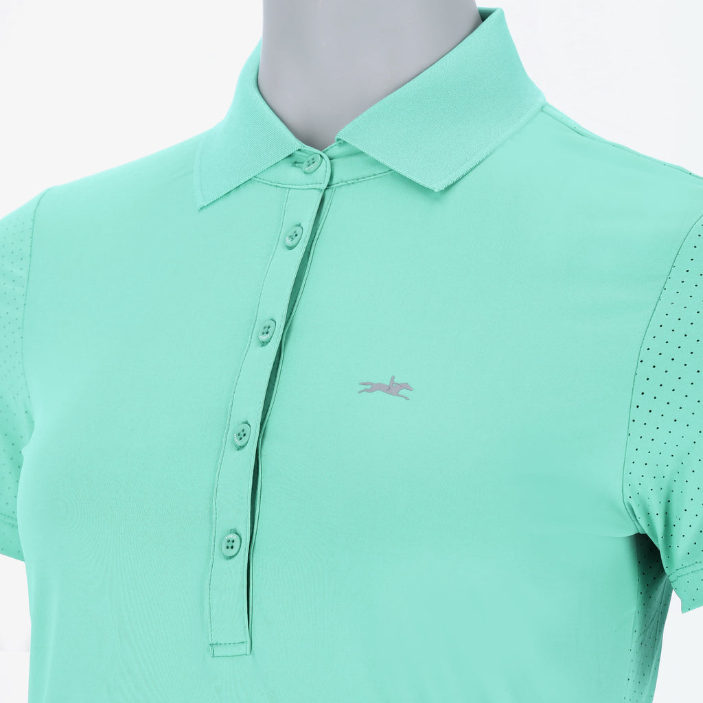 Schockemohle Ladies Madlin Polo Shirt - Sea Green