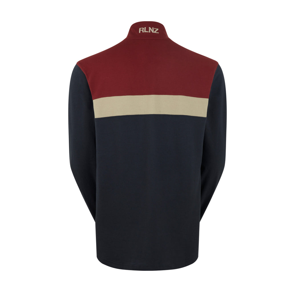 Ridgeline Mens Back Slider Rugby Top - Navy Multi